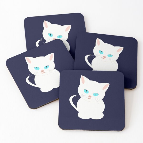 Item preview, beautiful white kitten designed and sold by Laura Greco.