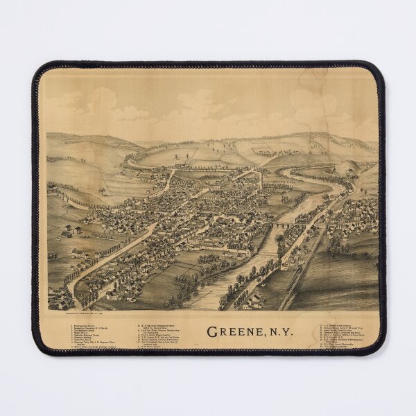 Item preview, Panoramic Maps Greene NY designed and sold by wetdryvac.