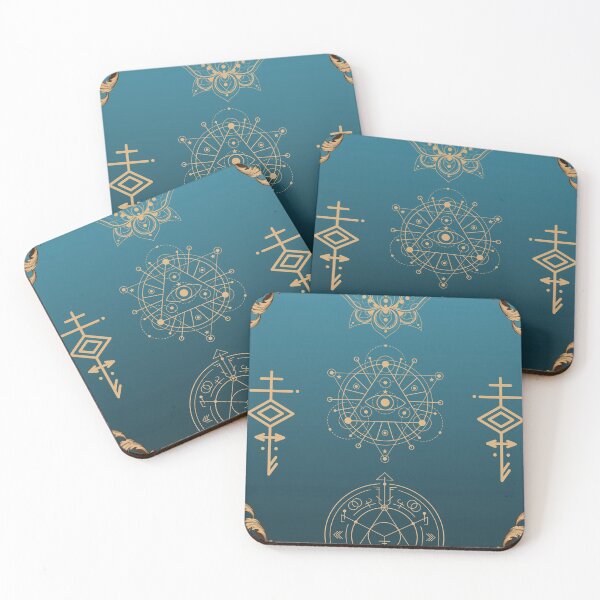 Item preview, Geometrical alchemy blue designed and sold by Hekatevision.