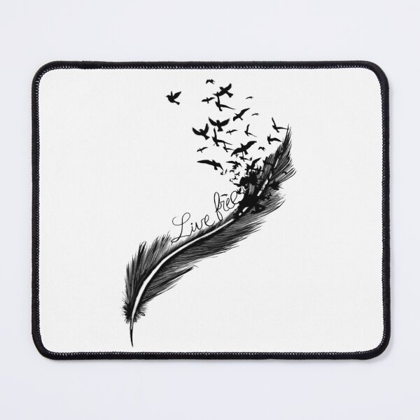 Item preview, Feather with birds designed and sold by attracdionz.