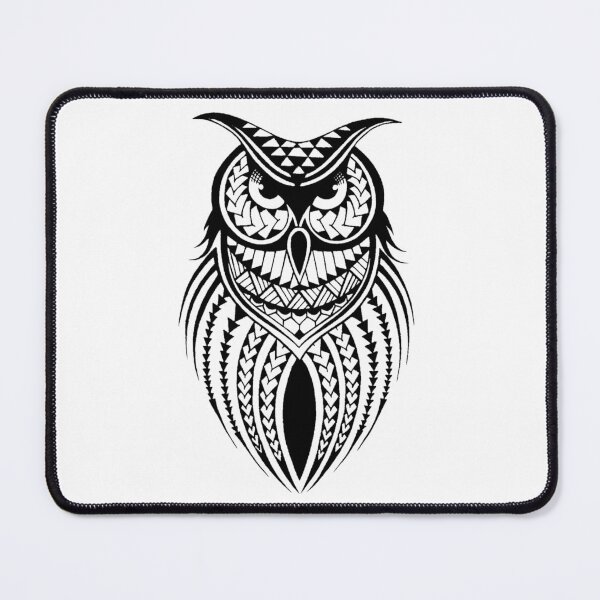 Item preview, Polynesian tribal owl designed and sold by attracdionz.