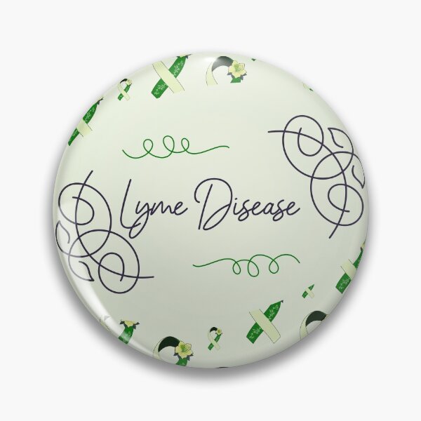 Artikelvorschau, Lyme-Borreliose-Bewusstsein, Borreliose-Bandmuster entworfen und verkauft von AnsDesigns.