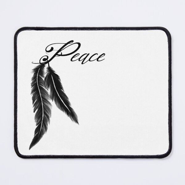 Item preview, Peace with feather designed and sold by attracdionz.