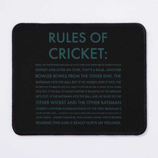 Item preview, Rules of Cricket - Funny designed and sold by Jamiecsmith1986.