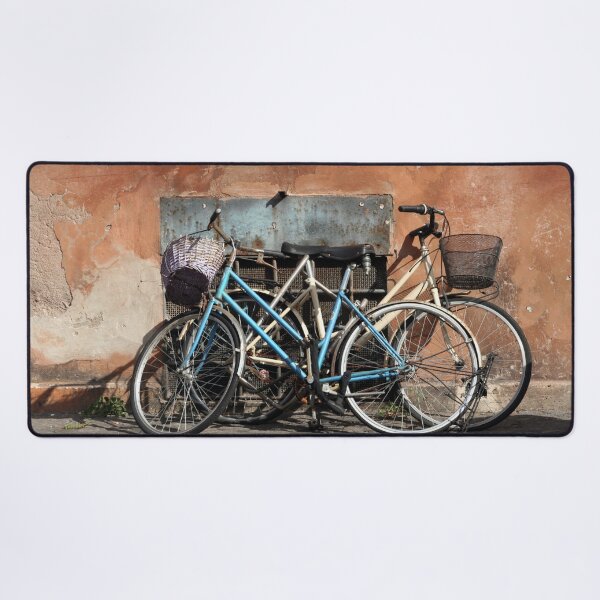 Item preview, Two Vintage Bicycles Against a Wall, Trastevere, Rome, Italy designed and sold by Anna Lemos.