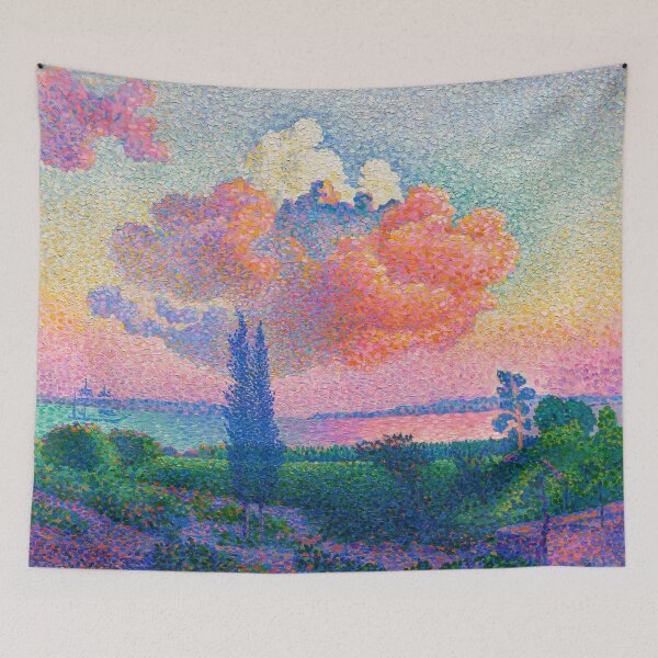 Item preview, Pointillist art landscape  designed and sold by Artysannie.