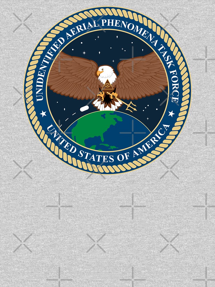 Thumbnail 7 of 7, Classic T-Shirt, Unidentified Aerial Phenomena Task Force (UAPTF) Insignia designed and sold by Dan Zetterström.