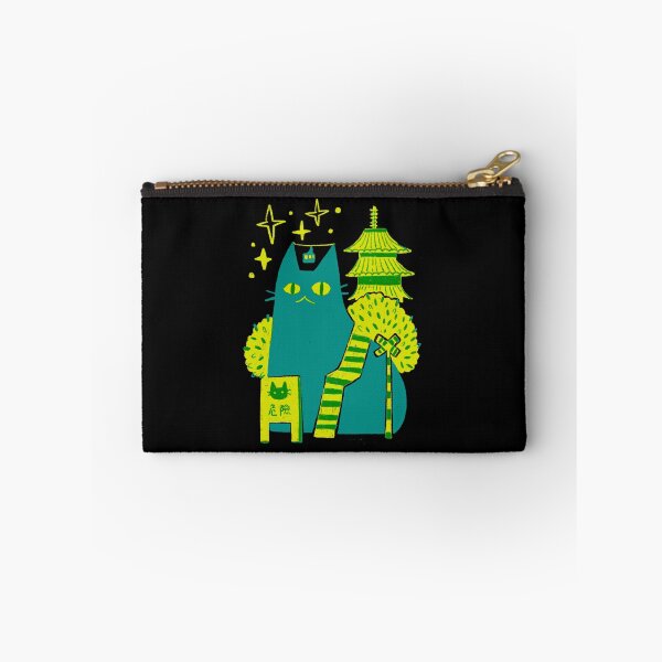 Item preview, cat with Japanese architecture and star designed and sold by wakusei-design.