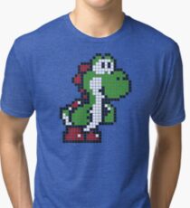 Pixel Yoshi Tri-blend T-Shirt
