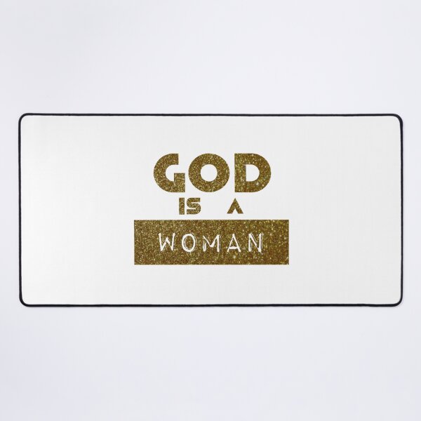 Item preview, God is a woman - gold glitter designed and sold by IschemicNeuron.