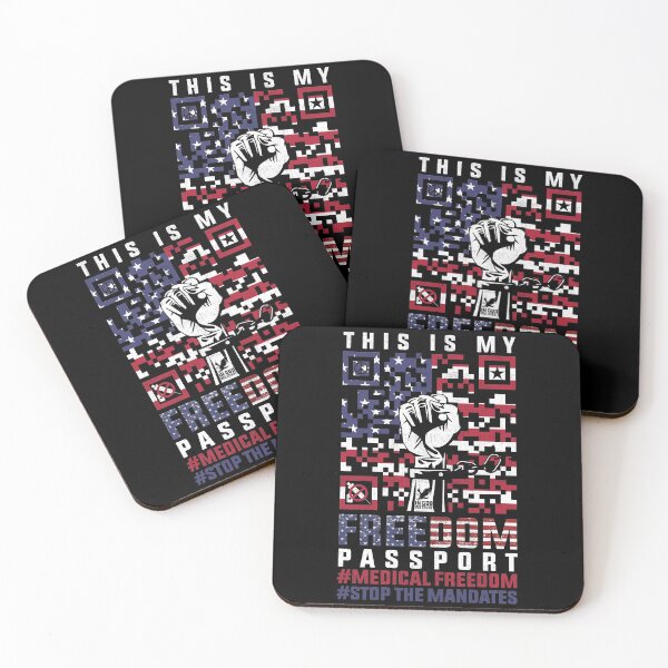 Item preview, Medical Freedom Stop The Mandates - This Is My Freedom Pass American Flag T-Shirt designed and sold by Cooltees4u1.