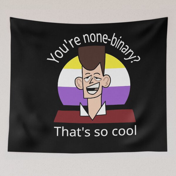 Artikelvorschau, Jfk Nicht-binärer Stolz lustig entworfen und verkauft von HelloCloneHigh.