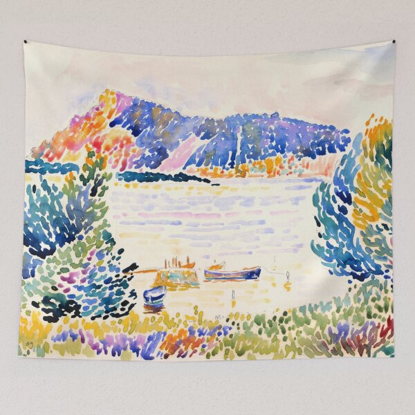 Item preview, Pointillist art landscape designed and sold by Artysannie.