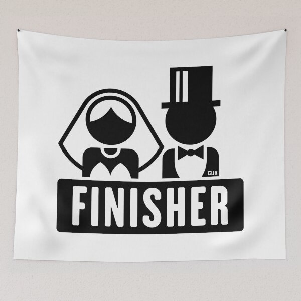 Item preview, Finisher (Groom / Bride / Stag Party / Hen Night / Black) designed and sold by MrFaulbaum.