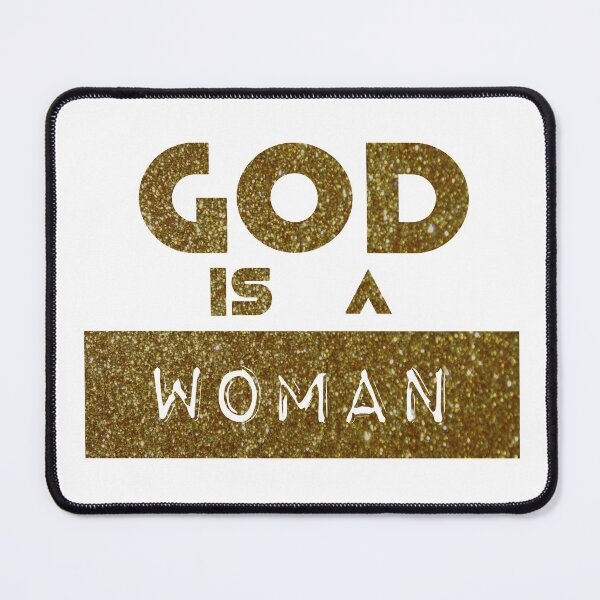 Item preview, God is a woman - gold glitter designed and sold by IschemicNeuron.
