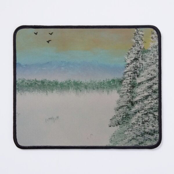 Item preview, Winter scene with pines designed and sold by edwardtiptonart.