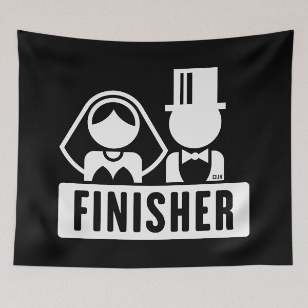 Item preview, Finisher (Groom / Bride / Stag Party / Hen Night / White) designed and sold by MrFaulbaum.