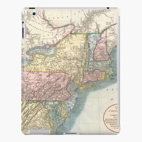 Vintage Map of New England (1821) iPad Snap Case