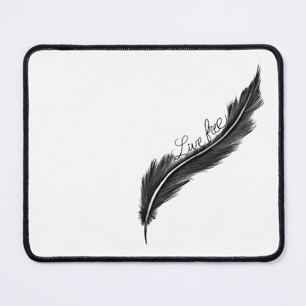 Item preview, Live free black feather designed and sold by attracdionz.