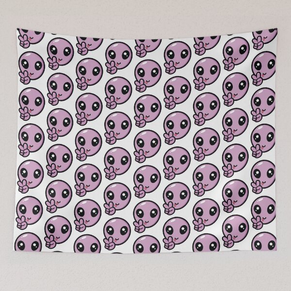 Item preview, Cute,pink,purple alien peace sign designed and sold by PonyAddiction.