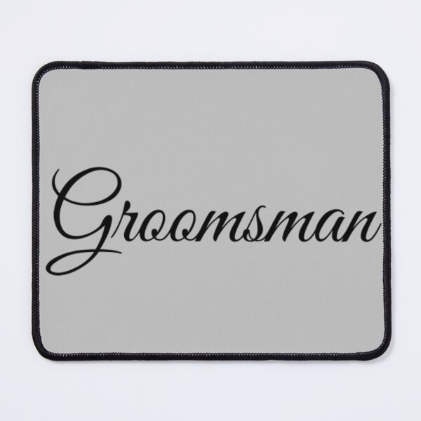 Item preview, Wedding Groomsman Black Letters designed and sold by edwardtiptonart.