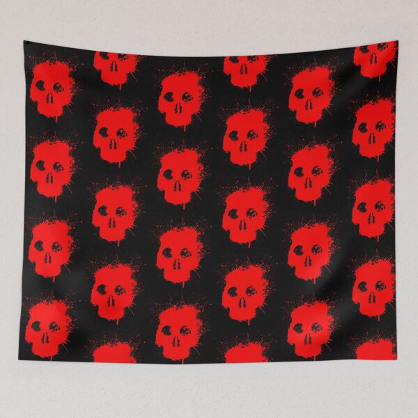 Item preview, Blood splatter skull  designed and sold by MMJDSGN.