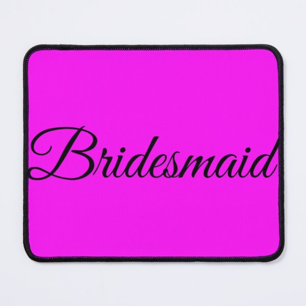 Item preview, Wedding Bridesmaid Black Letters designed and sold by edwardtiptonart.