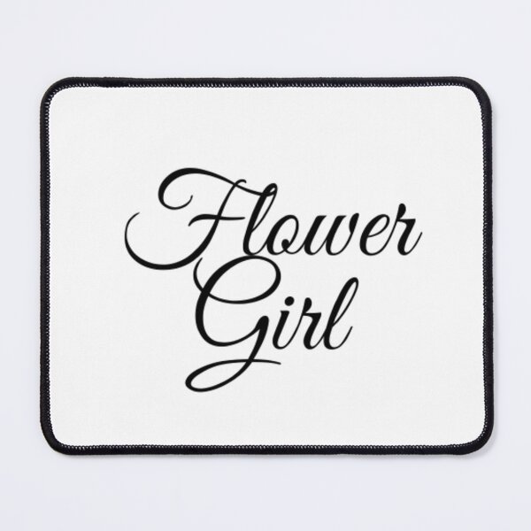 Item preview, Wedding Flower Girl Black Letters designed and sold by edwardtiptonart.