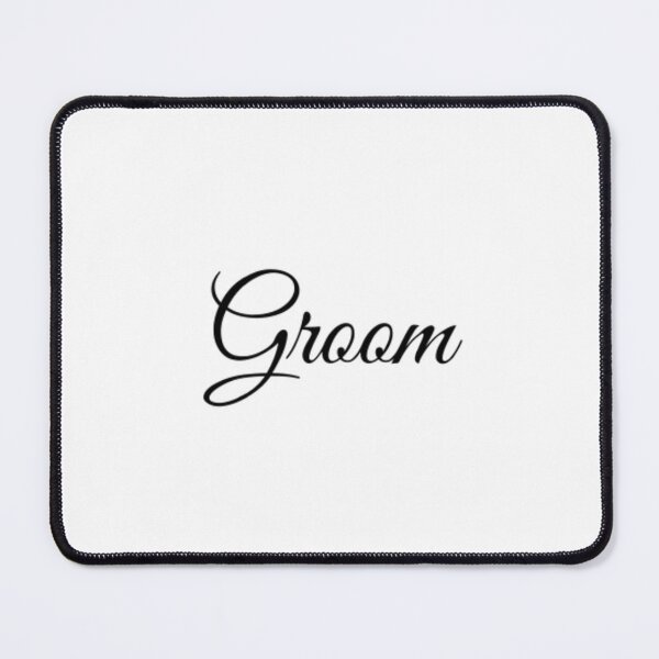 Item preview, Groom Wedding Black Letters designed and sold by edwardtiptonart.