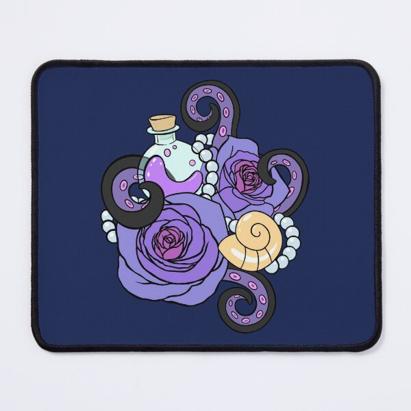 Little Mermaid Ursula voice shell roses Magnet for Sale by Thingamabobbidi