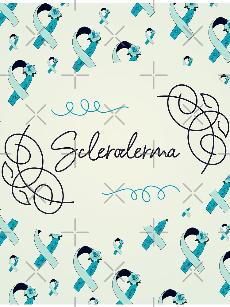 Thumbnail 3 of 3, Scarf, Scleroderma Awareness, Scleroderma Ribbon Pattern designed and sold by AnsDesigns.