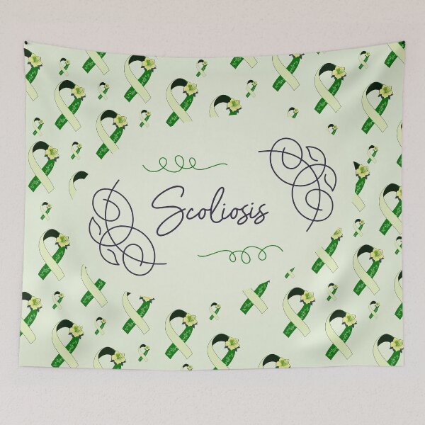 Item preview, Scoliosis Awareness, Scoliosis Ribbon Pattern designed and sold by AnsDesigns.