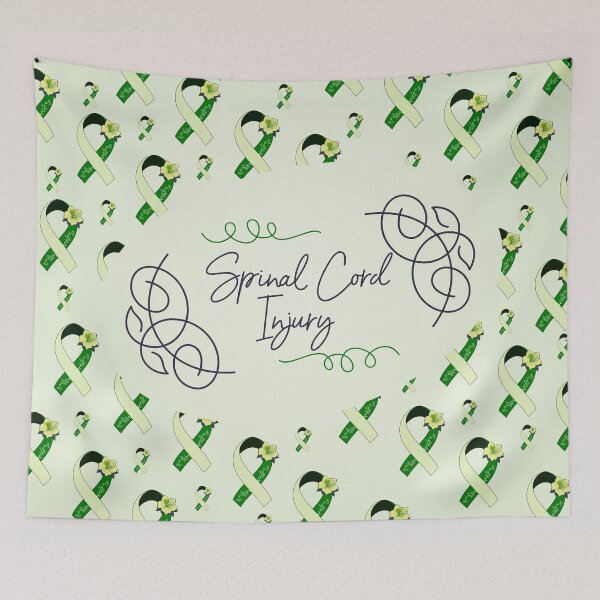 Item preview, Spinal Cord Injury Awareness, Spinal Cord Injury Ribbon Pattern designed and sold by AnsDesigns.