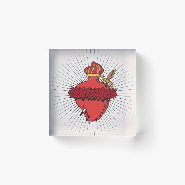 Immaculate Heart of Mary Acrylic Block