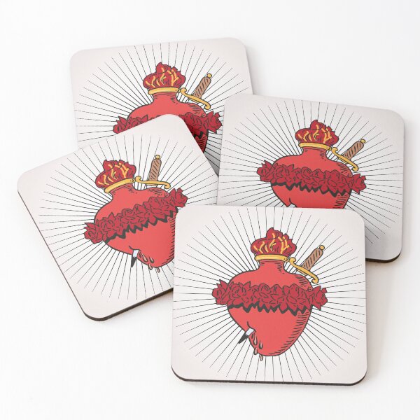 Immaculate Heart of Mary Coasters (Set of 4)
