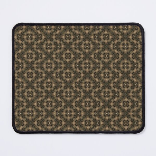 Item preview, Chocolate brown and soft brown cross tiled pattern designed and sold by glitchman2.