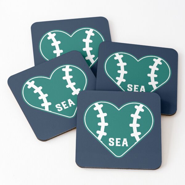 Item preview, Seattle Baseball Heart and Stitches Icon designed and sold by toutwearapparel.