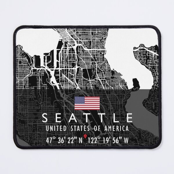 Item preview, SEATTLE MAP USA designed and sold by hatimelhag.