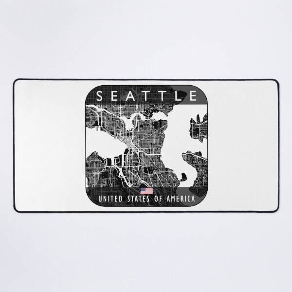 Item preview, SEATTLE MAP USA designed and sold by hatimelhag.
