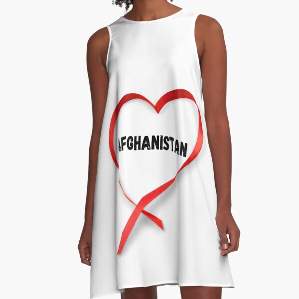 Afghanistan 2021 -Afghanistgan Love A-Line Dress