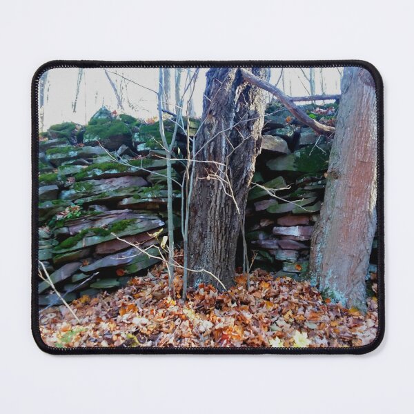 Item preview, Old stone wall in the woods designed and sold by edwardtiptonart.