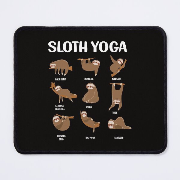 Artikelvorschau, Faultier Yoga Pose Yoga Frieden Sommer Namaste entworfen und verkauft von verdecuddly.