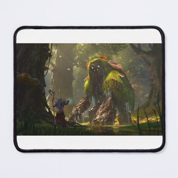 Item preview, Mage against a big swamp monster designed and sold by NiceArtsPlace.