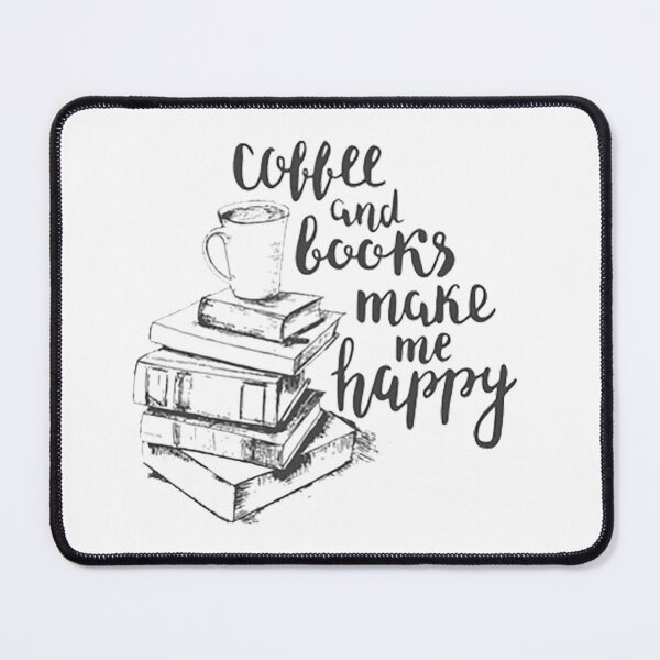 Item preview, Coffee and books make me happy designed and sold by OtterFactory.