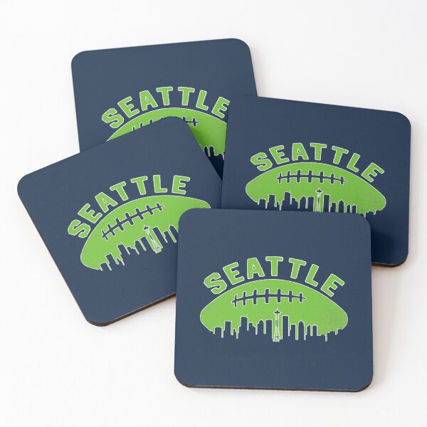 Item preview, Seattle Washington Cityscape Retro Football designed and sold by toutwearapparel.