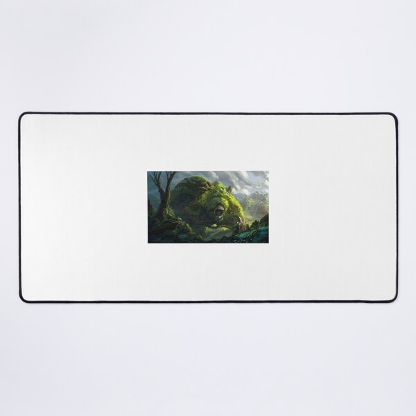 Item preview, Warrior fighting a big grass monster designed and sold by NiceArtsPlace.