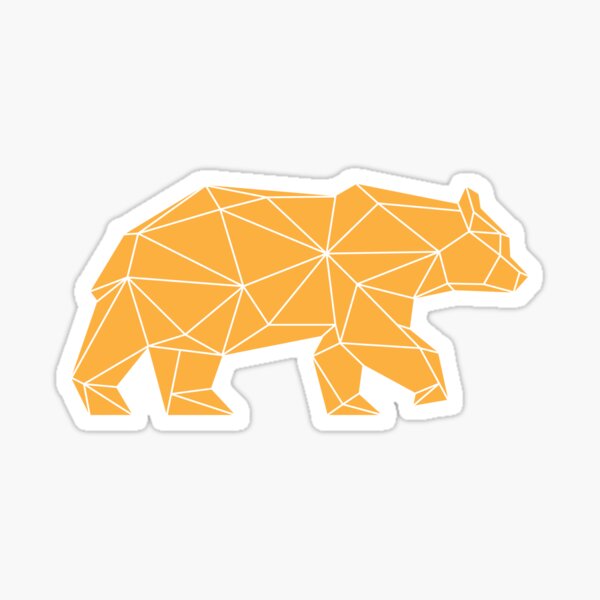 Geometric Bear Stickers for Sale