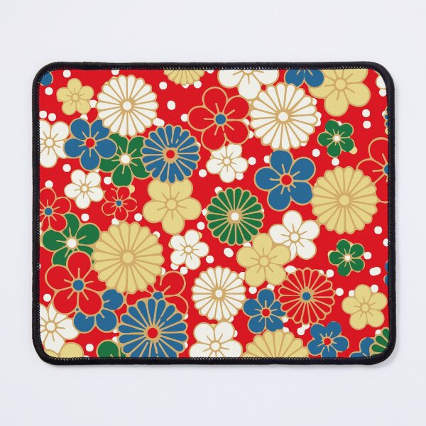 Item preview, Retro floral cherry blossoms Red and Bright designed and sold by koovoxdogs.