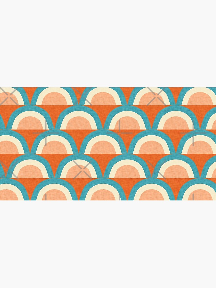 New Mid Mod Rainbow Magic Blue Orange #midcentury by susycosta