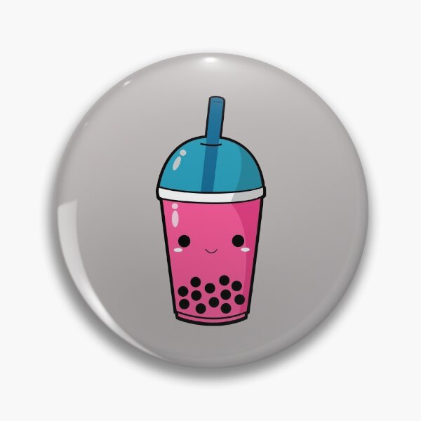 Item preview, Smile Pink Bubble Tea Kawaii designed and sold by DAFIN.